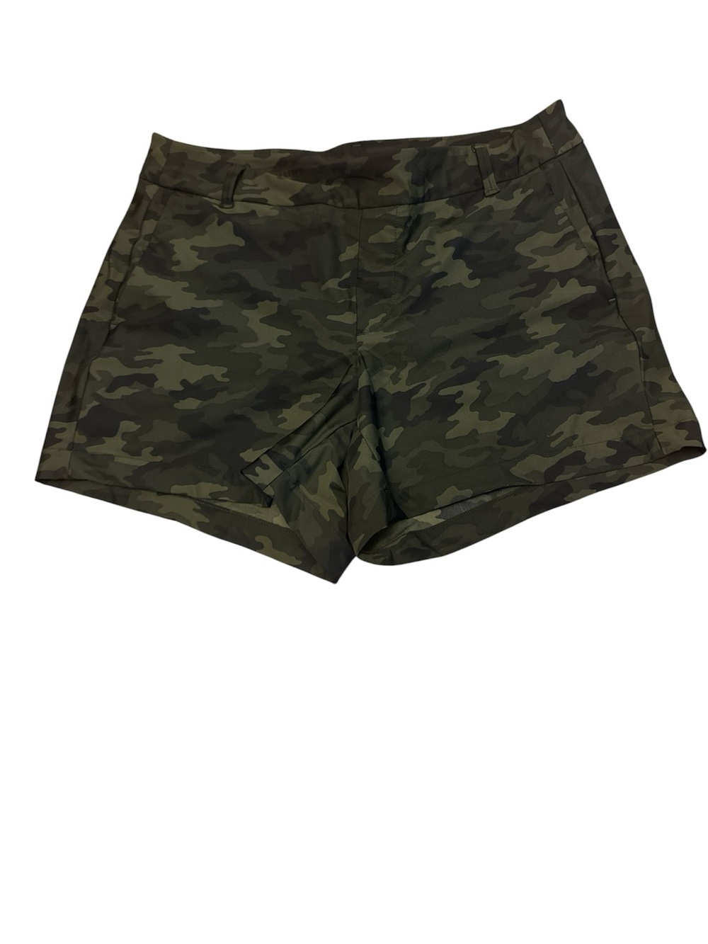 SPANX Camo Print Women's Shorts - Olive & Dark Green